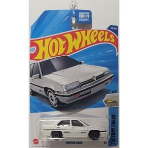2024 Hot Wheels White Proton Saga 38/250 Factory Fresh Series 3/5
